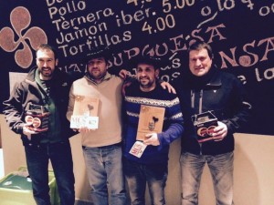 Bizkaiko txapeldunak, Angel Aboitiz eta Aitor Okamika bedaronarrak.