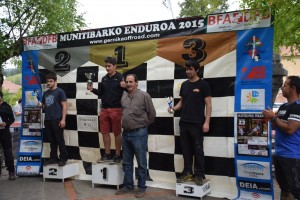 Iker Mintegia, Munitibarko Enduroko podiumean.