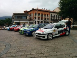 XIII. San Miguel Rallysprinteko autoak Goiko Portalean.
