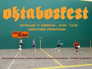 Oktabosfest kartela. Argazkia: Galarrena elkartea