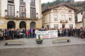 Andoni Larizen aldeko elkarretaratzea, Ziortza-Bolibarren