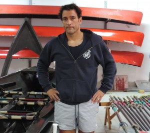 Patxi Egurrola Elantxobe Arraun Elkarteko lehendakaria eta arraunlaria