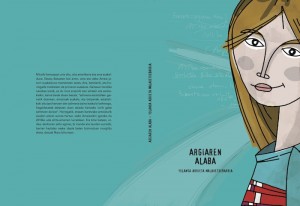 Yolanda Arrietaren 'Argiaren alaba' liburuaren azala.