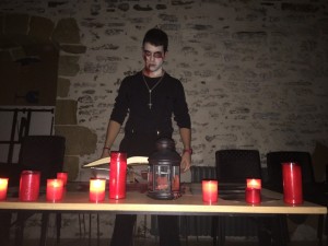 Txantxangorriko kideetako bat, iazko Gaba Beltzan