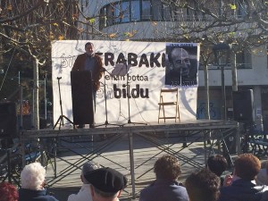 Iñaki Antiguedad kongresurako hautagaia, Ondarroako mitinean