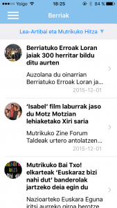 APPk erakusten duen albisteen jarioa 