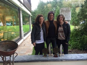 Ioana Osa, Arantza Burgoa eta Nagore Elu, euren sariekin