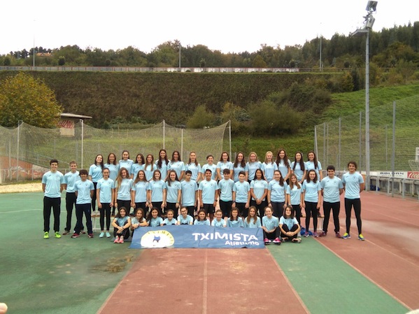 Tximista Atletismo taldeko kirolariak