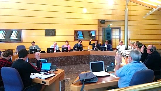 Bizkaiko Batzar Nagusiak egin duten bilera. Argazkia: Bizkaiko Batzar Nagusiak