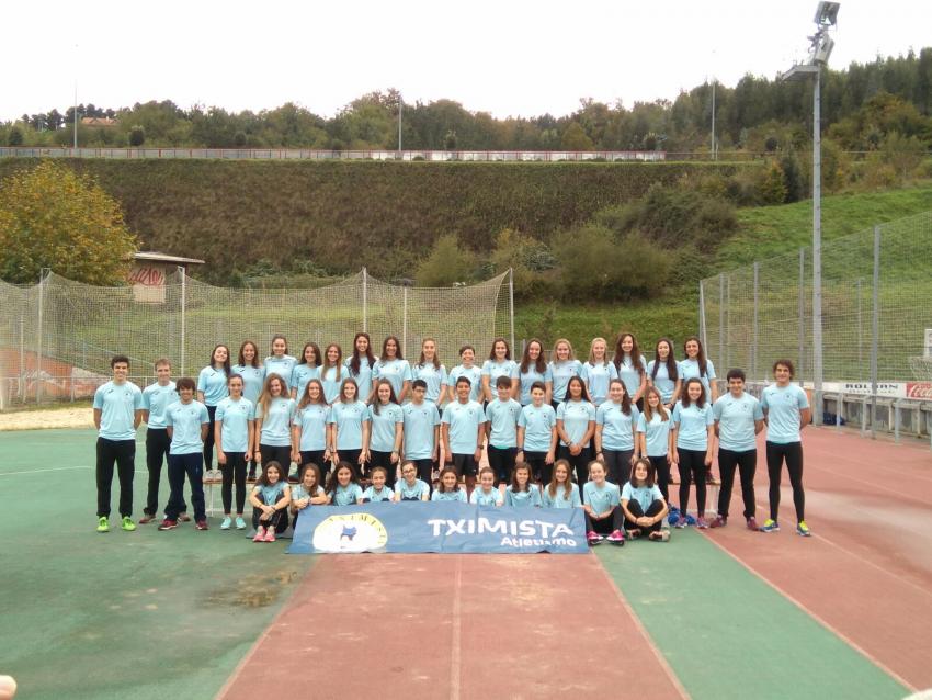 Tximista Atletismo taldeko kirolariak