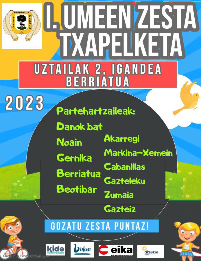 1. umeen zesta txapelketa berriatua 2023