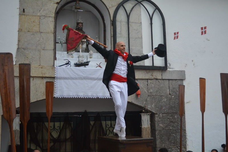 Asier Uskolak azken aldiz dantzatu du Kaxarranka Lekeitioko San Pedro Egunean