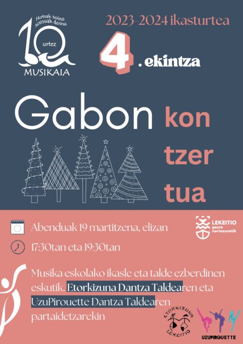 Musikaiaren gabon kontzertua.