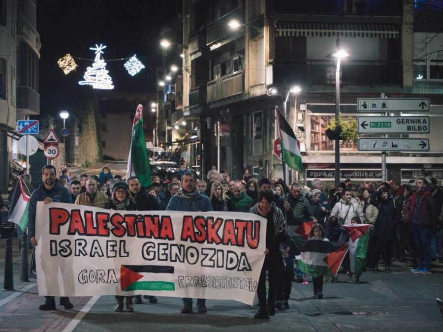 Palestinaren aldeko elkarretaratzea Lekeitio