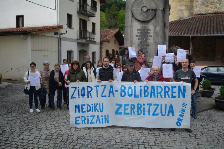 Ziortza-Bolibarren mediku eta erizain zerbitzua eskatzeko elkarretaratzea egingo dute.