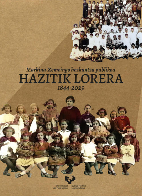 'Hazitik lorera' liburuaren azala