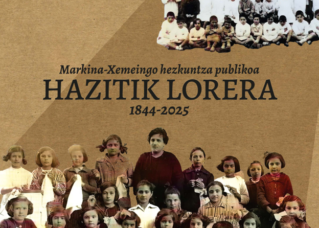'Hazitik lorera' liburuaren azala