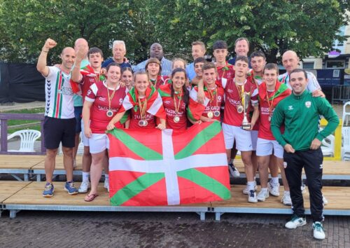 Euskal Selekzioa Europako txapelketa podiumean