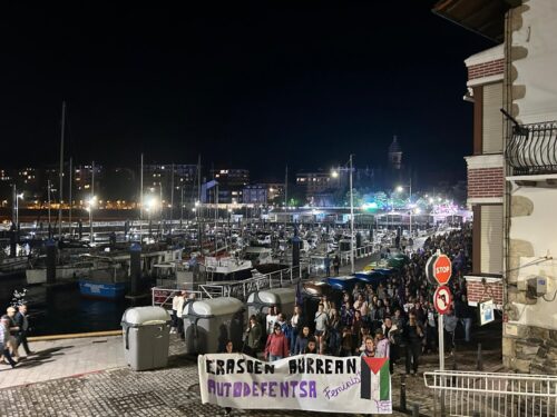 Erasoen aurkako manifestazioa, San Antolin jaien atarian.