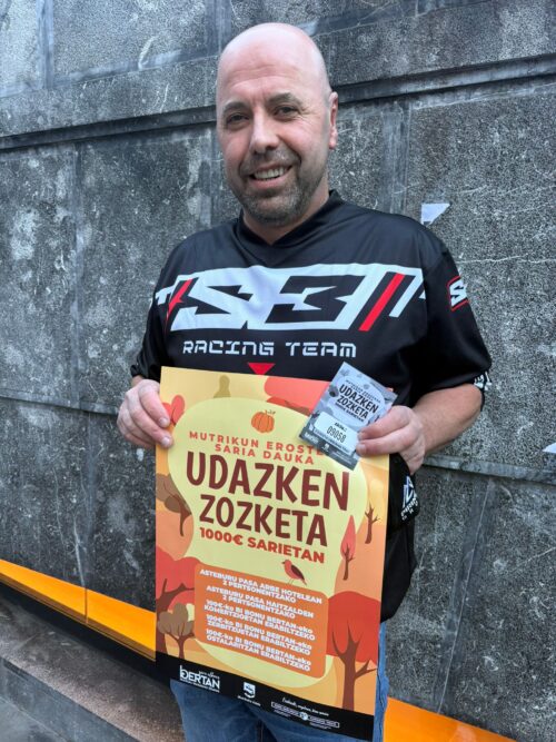 Xabier Astigarraga Bertaneko zozketako sariduna