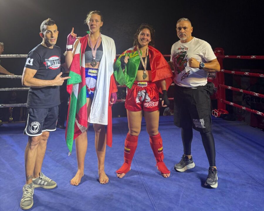 IV. Mallabiako Kickboxing Boxeo Gaua. Teresa Baskaran eta Issam Arabat.
