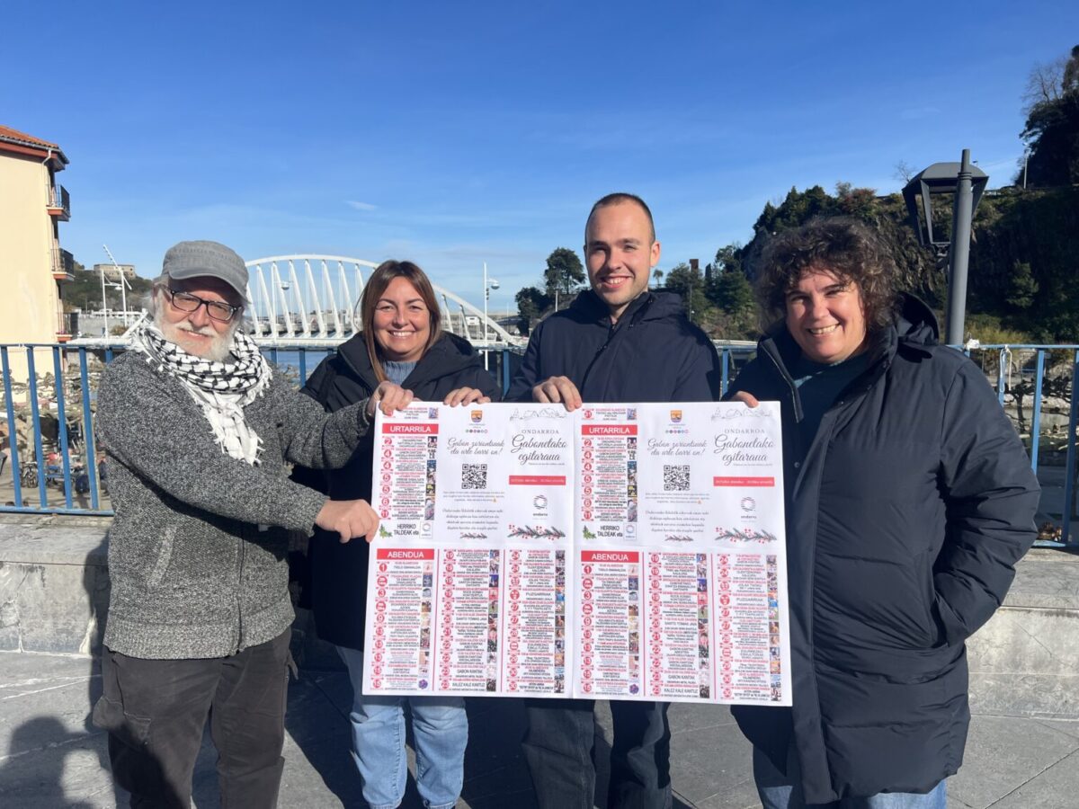 Ondarroako Udala, Gabonetako egitaraua aurkezten